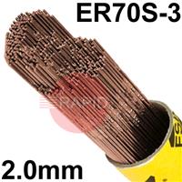 126020R150 ESAB OK Tigrod 12.60 2mm TIG Wire, 5Kg Pack. ER70S-3