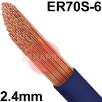 3010300158 Mild Steel A18 TIG Wire, 2.4mm Diameter x 1000mm Cut Lengths - AWS A5.18 ER 70S-6, 5Kg Pack