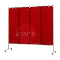 36.34.05 CEPRO Omnium Single Welding Screen, with Orange-CE Sheet - 2.2m Wide x 2m High, Approved EN 25980