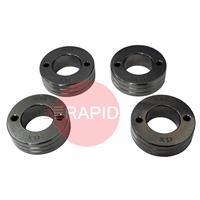 4017214 PATON V-Groove Feed Roller Set of 4 – Solid Wire: 0.6 - 0.8mm (4 Roll Drive)