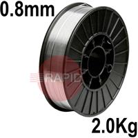 40430820 0.8mm Aluminium Mig Wire ER4043, (AlSi5) NG21. 2 kg Spool