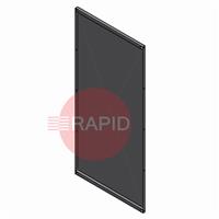 45.70.01.2010 CEPRO Diamond System Plate Wall Screen, H - 200cm x W - 94cm