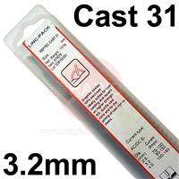 579079 Lincoln RepTec Cast 31 Repair Electrodes 3.2mm Diameter x 350mm Long. 1.0kg Linc-Pack. ENiFe-CI