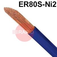 601110055 Low Alloy Steel TIG Wire, 1000mm Cut Lengths - AWS A5.28 ER80S-Ni2, 5Kg Pack