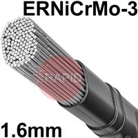 6251650 INCONEL Filler Metal 625 High Nickel Tig Wire, 1.6mm Diameter x 1000mm Cut Lengths - AWS A5.14 ERNiCrMo-3. 4.54kg Pack