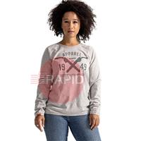 681270013FC Kemppi Wear 0022 Grey Melange Women Long Sleeve T-Shirt - X Small