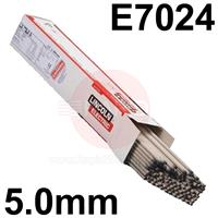 810240 Lincoln Ferrod 160T, 5.0mm Rutile Electrodes, 450mm Long, 17.4Kg Pack, E7024