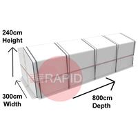 90.41.00.3080 Cepro Heavy Duty Working & Welding Tent - H 200/240cm x D 800cm x W 300cm