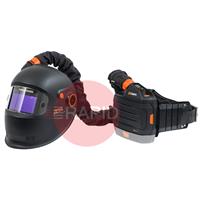 9873830 Kemppi Zeta Fresh Air W201 Auto Darkening Welding Helmet & PFU 210e PAPR System, Shades 8-12