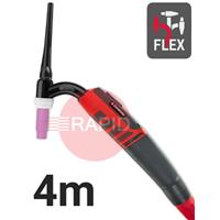 CK-EDS17F04 CK Diamond EDS 17FX Flex Head Air Cooled Tig Torch, 4m