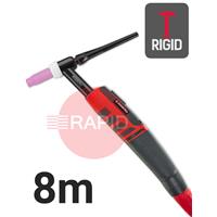 CK-EDS17R08 CK Diamond EDS 17RG Rigid Head Tig Torch, 8m