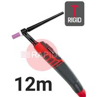 CK-EDS230R12 CK Diamond EDS 230RG Rigid Head Water Cooled Tig Torch, 12m