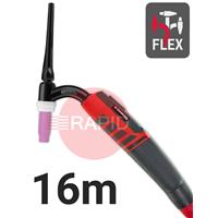 CK-EDS26F16 CK Diamond EDS 26FX Flex Head Air Cooled Tig Torch, 16m