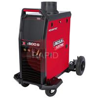 K14185-1 Lincoln Powertec i500S MIG Inverter Welder Power Source, w/ Earth Lead - 400v, 3ph