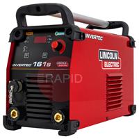 K14293-1 Lincoln Invertec 161S Stick & Lift+ TIG Inverter Arc Welder Power Source - 230v, 1ph