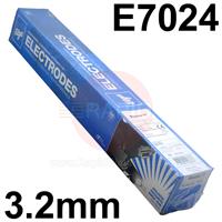 M1132 Elga Maxeta 11 Rutile Electrodes 3.2mm Diameter x 450mm Long. 6.0kg Pack (86 Rods). E7024