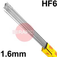 ROHF616XX SIFSteel HF6 Steel Tig Wire, 1.6mm Diameter x 1000mm Cut Lengths