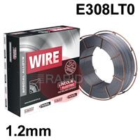 SC308L-12 Metrode Supercore 308L, 1.2mm Stainless Flux Cored MIG Wire, 15Kg Reel, E308LT0-1/4