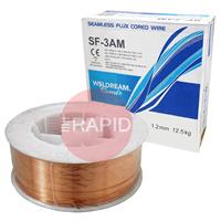 SF-3AM12125 Nittetsu SF-3AM, 1.2mm MIG Wire, 12.5Kg Reel, AWS A5.29: E81-T1-G