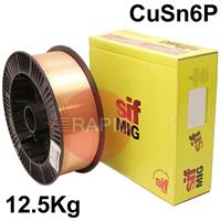 WO08081 SifMig, 8 Phosphor Bronze MIG Wire, 12.5Kg Reel, Cu 5180A (CuSn6p)