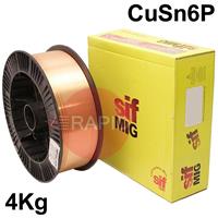 WO08084 SifMig 8, Phosphor Bronze MIG Wire, 4Kg Reel, Cu 5180A (CuSn6p)