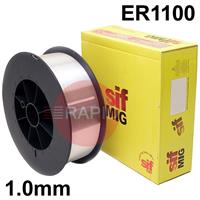 WO141065 SIFMIG 1050 Mig Wire 1.0mm Diameter 6.5Kg Spool, EN ISO 18273 - S AI 1070 (AI99.7), BS 2901 1050A, (GIB) (NG3)