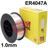 WO161020 SifMig 4047, 1.0mm MIG Wire, 2Kg Reel, S Al 4047A (AlSi12)