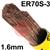 115110-0120  ESAB OK Tigrod 12.60 1.6mm TIG Wire, 5Kg Pack. ER70S-3