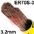 126032R150  ESAB OK Tigrod 12.60 3.2mm TIG Wire, 5Kg Pack. ER70S-3