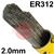 167520R150  ESAB OK Tigrod 312 Stainless Steel TIG Wire, 2.0mm Diameter x 1000mm Cut Lengths - AWS A5.9 ER312, 5Kg Pack