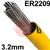 MMT42CONS  Esab OK Tigrod 2209 Duplex Tig Wire, 3.2mm Diameter x 1000mm Cut Lengths - AWS A5.9: ER2209. 5.0kg Pack