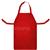 3461  Red Leather Welding Apron with Ties - 24 x 36