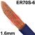 3010300156  Mild Steel A18 TIG Wire, 1.6mm Diameter x 1000mm Cut Lengths - AWS A5.18 ER 70S-6, 5Kg Pack