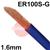 3010300450  Low Alloy Steel TIG Wire, 1.6mm Diameter x 1000mm Cut Lengths - AWS A5.28 ER100S-G, 5Kg Pack