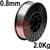 40430820  0.8mm Aluminium Mig Wire ER4043, (AlSi5) NG21. 2 kg Spool