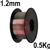 40431205  1.2mm Aluminium Mig Wire ER4043, (AlSi5) NG21. 0.5kg Spool