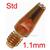 14.17.04  Fronius - Contact tip 1.1mm / M8 x 1.5 / 10mm x 32mm (Pack Of 10)