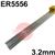 101030-0200  5556 (NG61) Aluminium Tig Wire, 3.2mm Diameter x 1000mm Cut Lengths - AWS 5.10 ER5556. 2.5kg Pack