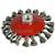 ABWBB100M14T  Abracs Bevelled (Conical) Brush 100mm Diameter x M14 Twist Knot (Pack of 5)