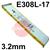 E308L32E  Esab OK 61.30 Stainless Steel Electrodes 3.2mm Diameter x 350mm Long. 1.8kg Vacpac (46 Rods). E308L-17