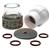 63134390051  Furick Fupa 12 Pyrex & Ceramic Cup Kit for 2.4mm (2x Cups, 3x Diffusers, 4x O-Rings & 1x Titanium Cover)
