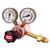 K857-1  Harris 801 Acetylene Single Stage Two Gauge Regulator, Side Entry, 1.5 Bar, 5/8