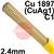 RO072450HQ  SIFSILCOPPER No 7 Copper Tig Wire, 2.4mm Diameter x 1000mm Cut Length - EN 14640: Cu 1897 (CuAg1), BS: 1453: C1. 5.0kg Pack