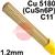 1400348  SIFPHOSPHOR Bronze No 8 Copper Tig Wire, 1.2mm Diameter x 1000mm Cut Lengths - EN 14640: Cu 5180 (CuSn6P), BS: 2901: C11. 2.5kg Pack (approx. 260pcs)