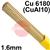 RO321601  SIFALBRONZE No 32 90/10 Aluminium Bronze Tig Wire, 1.6mm Diameter x 1000mm Cut Lengths - AWS A5.7: ERCu AL-A2. 1.0kg Pack