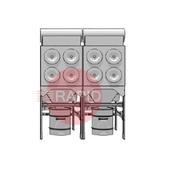 0000100846  Plymovent MDB-8/H MultiDust Bank Central Filter System Package