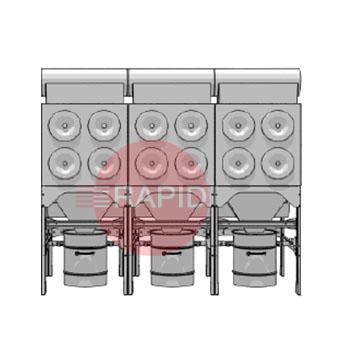 0000100850  Plymovent MDB-12/H MultiDust Bank Central Filter System Package