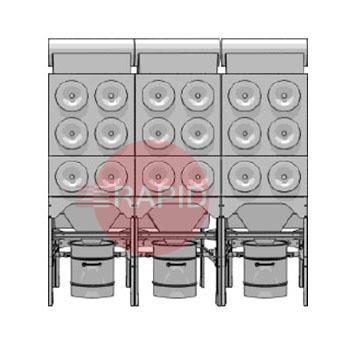 0000100855  Plymovent MDB-18 MultiDust Bank Central Filter System Package