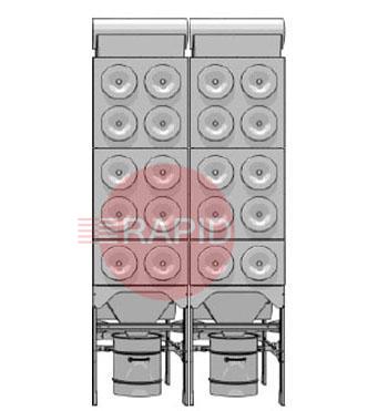 0000100856  Plymovent MDB-20 MultiDust Bank Central Filter System Package