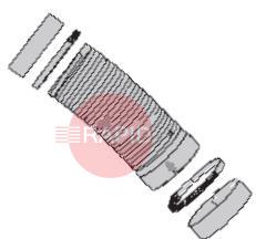 0000101979  Semi Rigid Hose Ø 75mm (Black) Including Collar (2) and Hose Clamp (2)